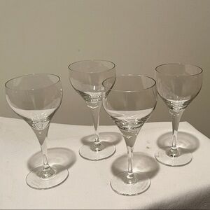Rosenthal Clear Crystal Stemmed Wine Glasses in Transparent Clear